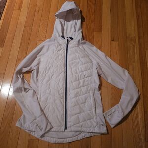 Gap Fit Hooded Jacket. Medium. White. Running Jacket EXCELLENT CONDITION!